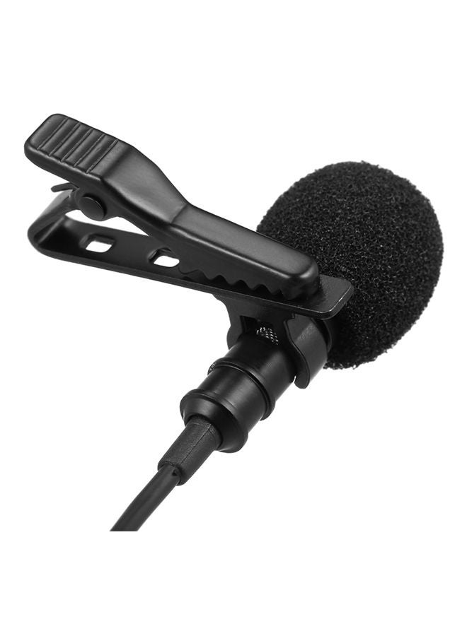 NIBEMINENT Mini Microphone Collar Clip Out Wire with Lapel V6549 Black - Image 3
