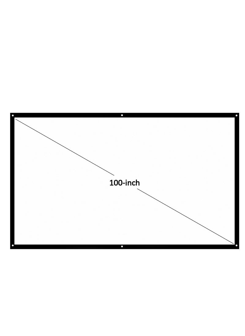 ماركة غير محددة Foldable Projector Screen, Portable HD Projection Screen, for Home Theater Office Movies Indoors Outdoors  - Image 2