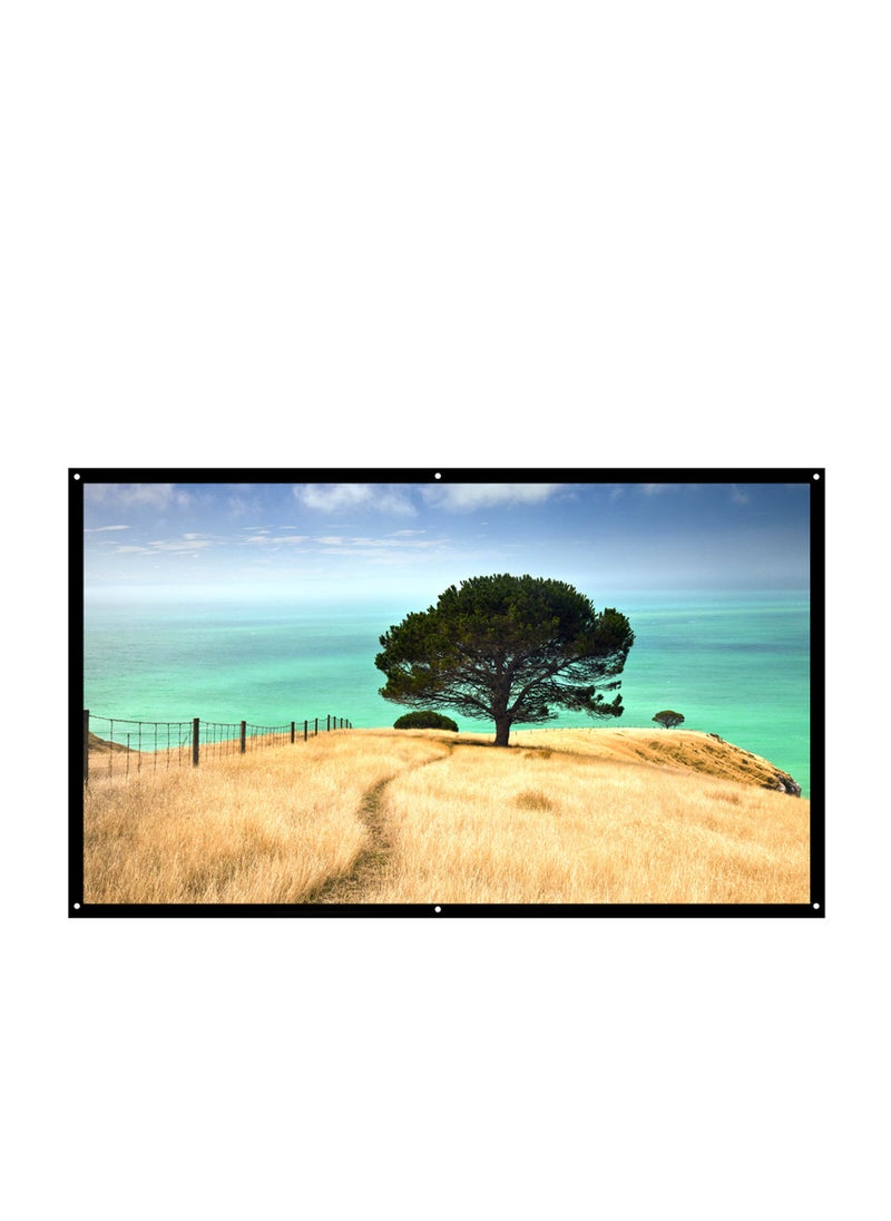 ماركة غير محددة Foldable Projector Screen, Portable HD Projection Screen, for Home Theater Office Movies Indoors Outdoors  - Image 3