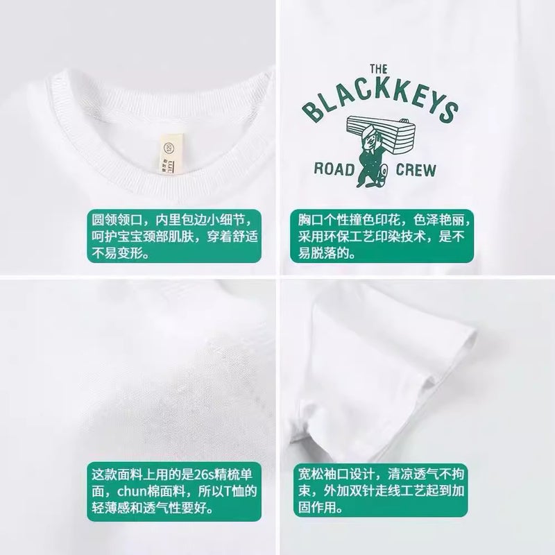 Children's Wear Cotton Short-sleeved T-shirt Blue Bear 2023 New Style Cotton Boys Short-sleeved Children's Top T-shirt Children's Wear - Image 5