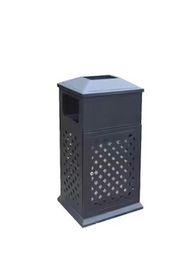 Huitich Durable Outdoor Dustbin for Home and Commercial Use – Black  - Image 1