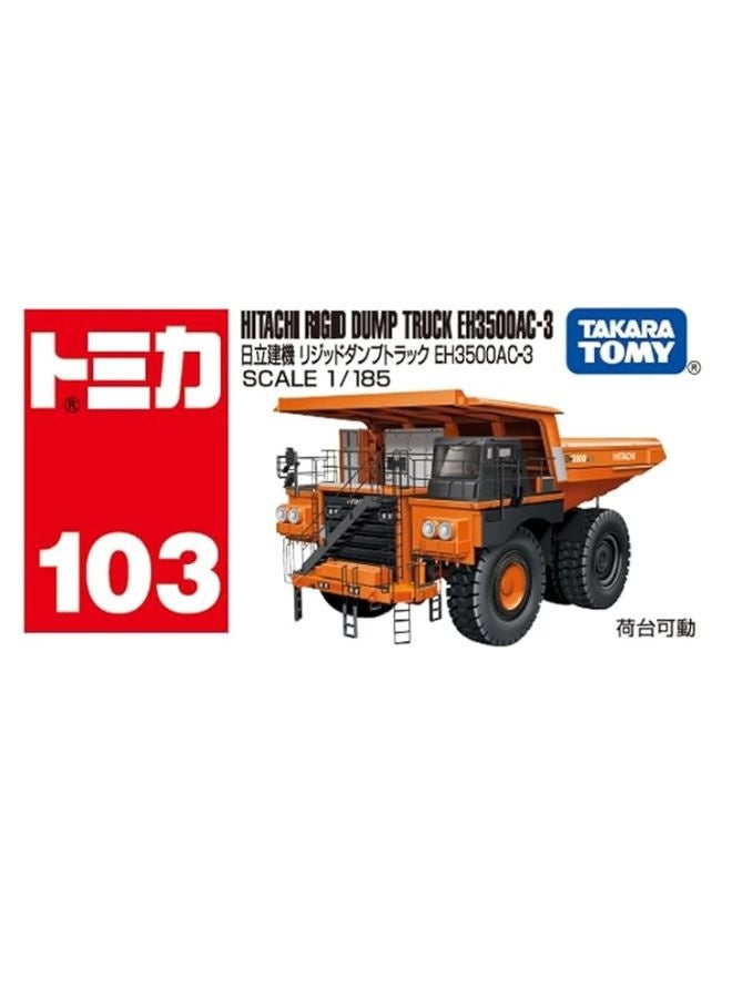 TAKARA TOMY Tomica Takara Tomy 103 Hitachi Rigid Dump Truck EH3500AC-3 - Image 1