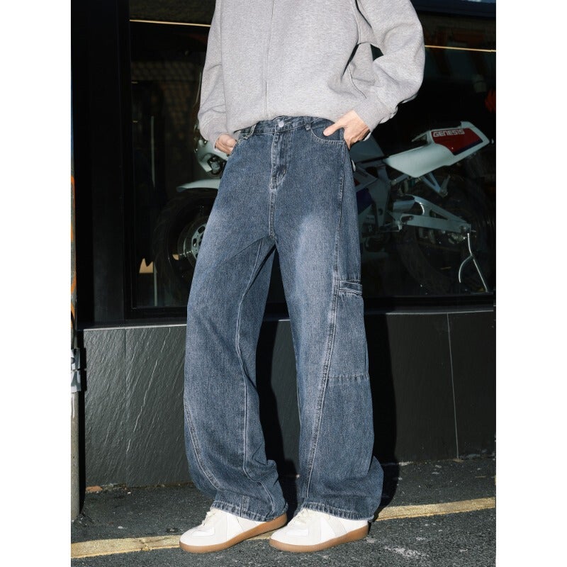 Unisex Casual Daily Denim Jeans - Image 3