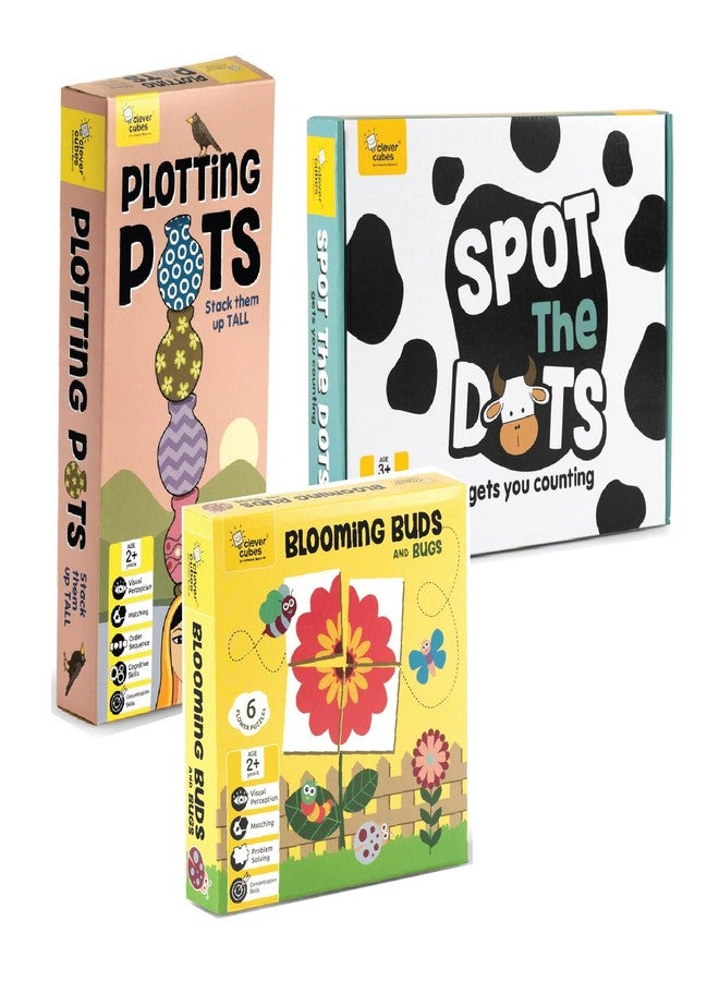 Clever Cubes EDUPACK: Early Learning Pack of 3 Games: Games for Kids 2-4 Years - Image 1