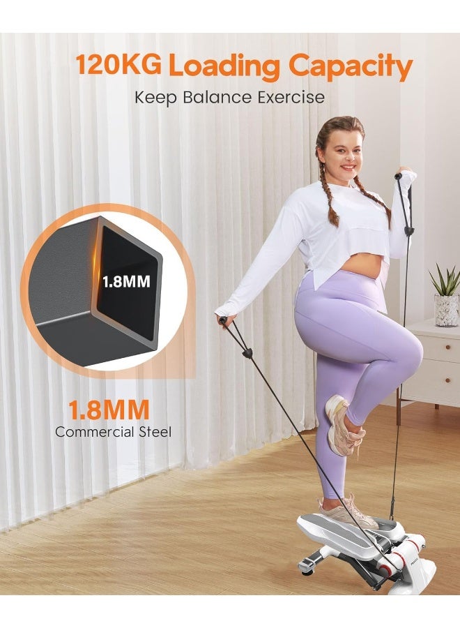 PROIRON PROIRON Stepper for Exercise, Mini Stepper Machine with Display, Step Exercise Machine with Resistance Bands for Home Workout, Up Down Swing Twist Stepper for Leg Arm Full Body Trainer - Image 3