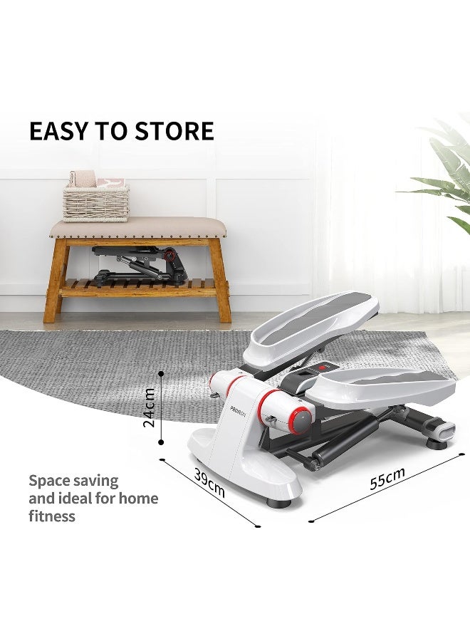 PROIRON PROIRON Stepper for Exercise, Mini Stepper Machine with Display, Step Exercise Machine with Resistance Bands for Home Workout, Up Down Swing Twist Stepper for Leg Arm Full Body Trainer - Image 5