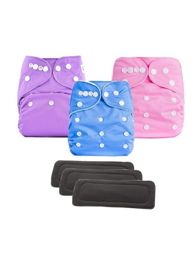 DOMENICO Washable Baby Diaper Premium Cloth Diaper Reusable Diaper Washable Diaper Adjustable Size Waterproof(Assorted Color)  - Image 4