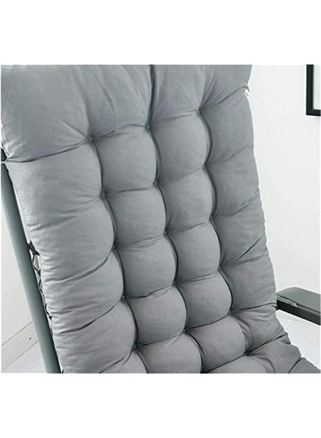 Bukela Lounge Chair Cushion Pad,Thickened Patio Garden Indoor Outdoor Rattan Recliner Portable Sustainable Sun Lounger Cushion,Window Seat Mattress Gray 48x120cm(19x47inch) - Image 3