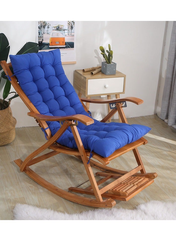 Bukela Lounge Chair Cushion Pad,Thickened Patio Garden Indoor Outdoor Rattan Recliner Portable Sustainable Sun Lounger Cushion,Window Seat Mattress Gray 48x120cm(19x47inch) - Image 1