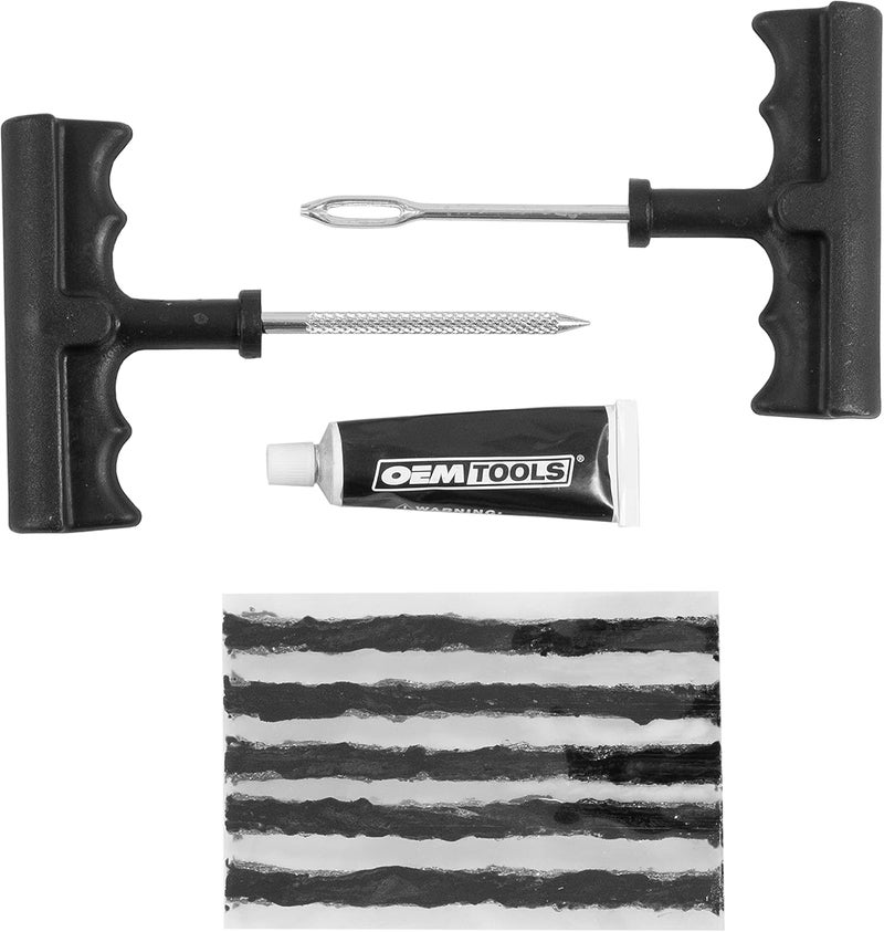 OEMTOOLS Tire Plug Kit 8-Pc for Tubeless Tires - Image 1