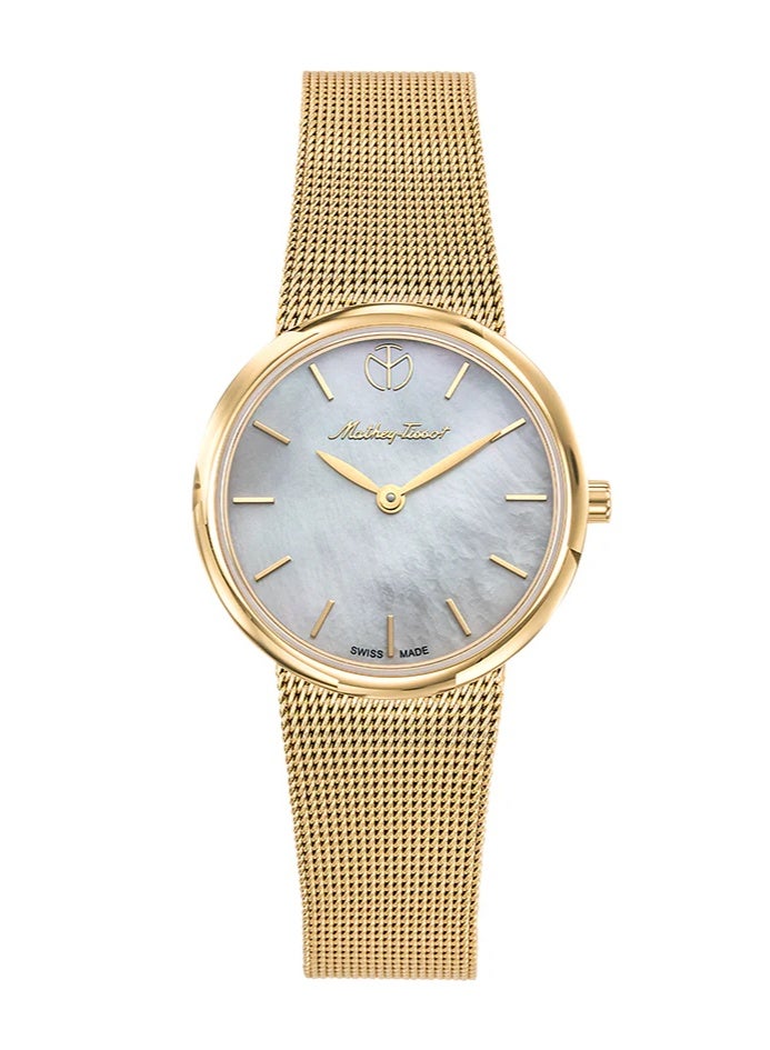 Mathey-Tissot White Mother Of Pearl Milly Mother of Pearl Dial Ladies Watch D403PYI
