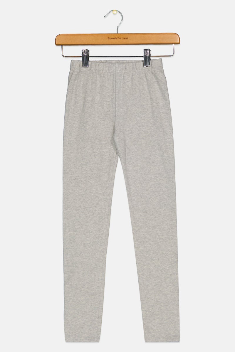 GAP Kids Girl Heather Pull On Leggings, Grey - Image 2