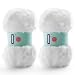 DAERBOF Soft Chunky Fluffy Fuzzy Faux Fur Yarn for Crocheting Eyelash Furry Yarn for Knitting Blankets Scarves and Sweaters 35 Oz75 Yards Per Roll Pure White - Image 2