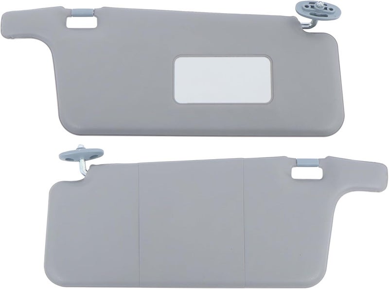 Silscvtt Driver and Passenger Side Sun Visor with Mirror Gray Replacement for Honda Civic 1996-2001 - Image 1