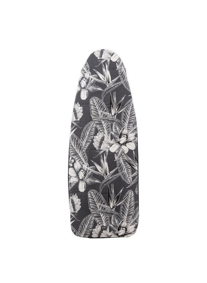 Five Simply Smart Ultra Floral Pattern 5-Layer Ironing Board Cover Grey and White 1 x 55 x 140 cm 186111 - Image 1