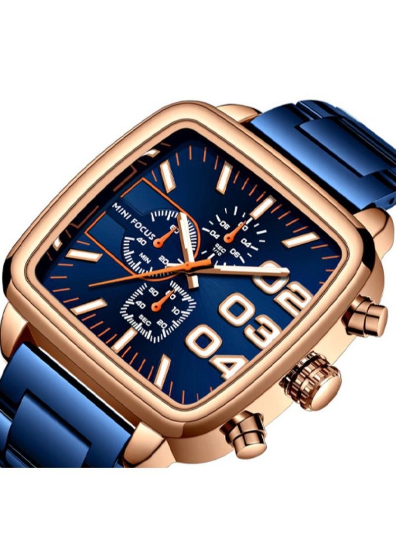 ميني فوكاس ساعة رجالية أنالوج من الفولاذ المقاوم للصدأ MF0314G.02 - Image 1