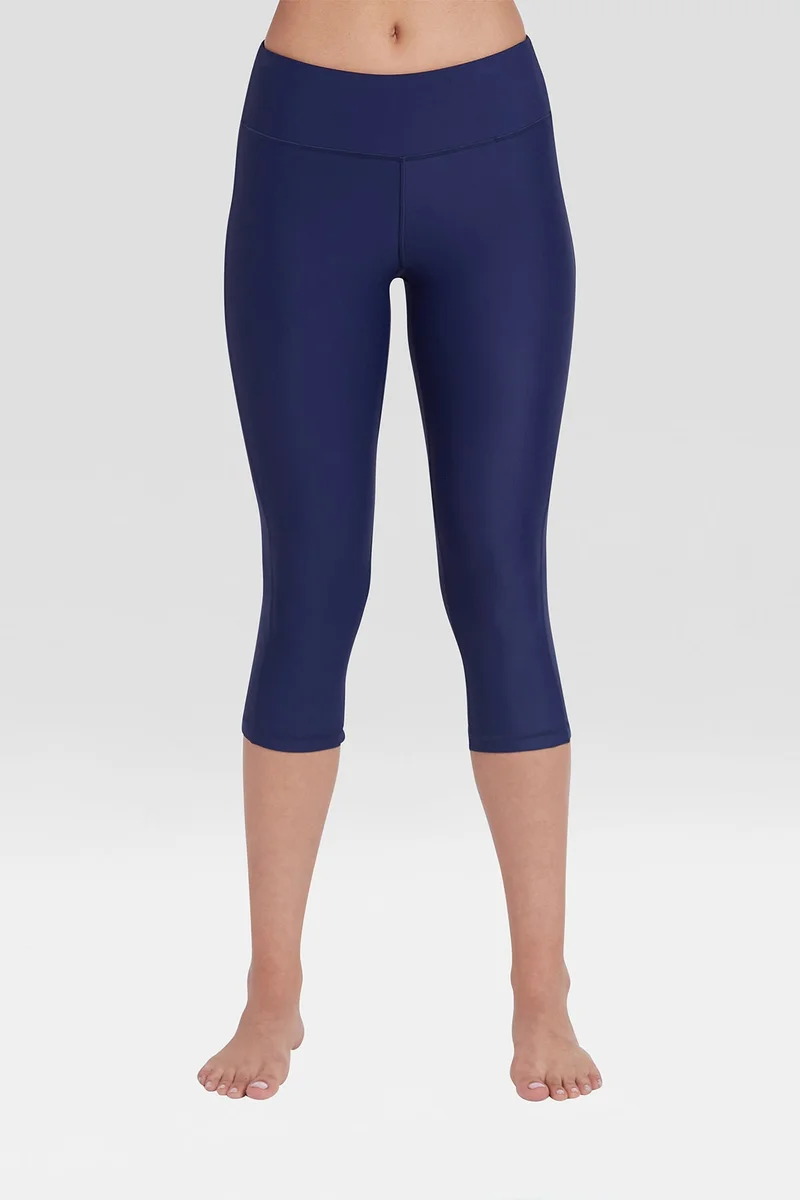 COEGA Swim Tights 3/4 Solid Ladies SzUK8 - Navy