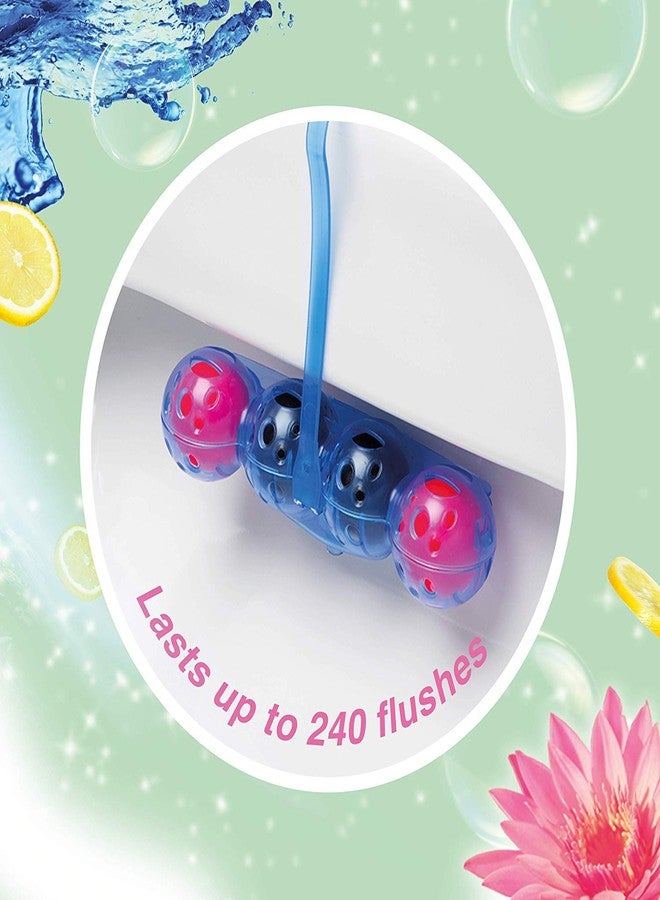 بلو سوليد لتنظيف حواف المراحيض، لون لافندر نشط، 50 غرام | منظف مراحيض 4 في 1 مع مضاد للترسبات الكلسية، رغوة تنظيف، حماية من الأوساخ وانتعاش إضافي | عبوة من 3 قطع - Image 4