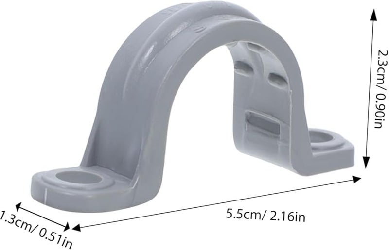 30 Pcs 2 Inch PVC Pipe Clamp Industrial Repair Clamps Straps Conduit Bracket For Large Projects - Image 3