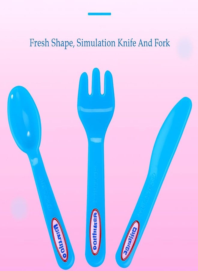 WISHKEY Kitchen Cooking Pretend Play Set for Little Chef's with Accessories, Cookware, Utensils & Cute Multi-Purpose Portable Suitcase for Kids 3 Years & Above (Blue) - Image 5
