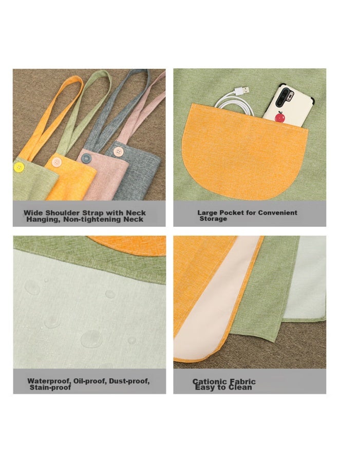 Mengting Waterproof And Oil-resistant A, Kitchen Clothing, Cooking Smock, Waist A, Cooking A, Work Uniform - Image 3