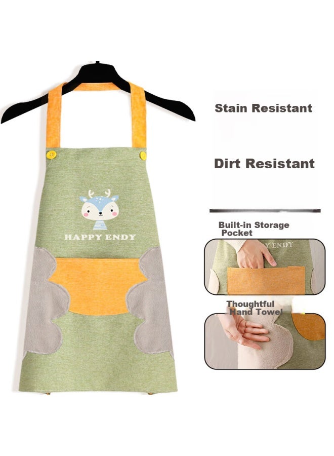 Mengting Waterproof And Oil-resistant A, Kitchen Clothing, Cooking Smock, Waist A, Cooking A, Work Uniform - Image 1