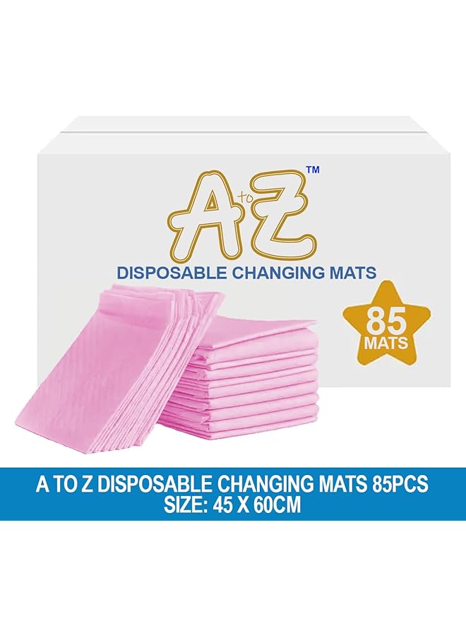 A TO Z Disposable Changing Mat Large (45 X 60Cm) Pack Of 85 Pink - Image 2