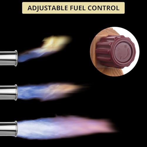 Semlos Propane Torch - Kitchen Torch - Powerful Grill Gun - Charcoal Lighter - Campfire Starter - Sous Vide - Chef Blow Torch for Searing Steak & Creme Brulee & BBQ(Propane Tank Not Included) - Image 4