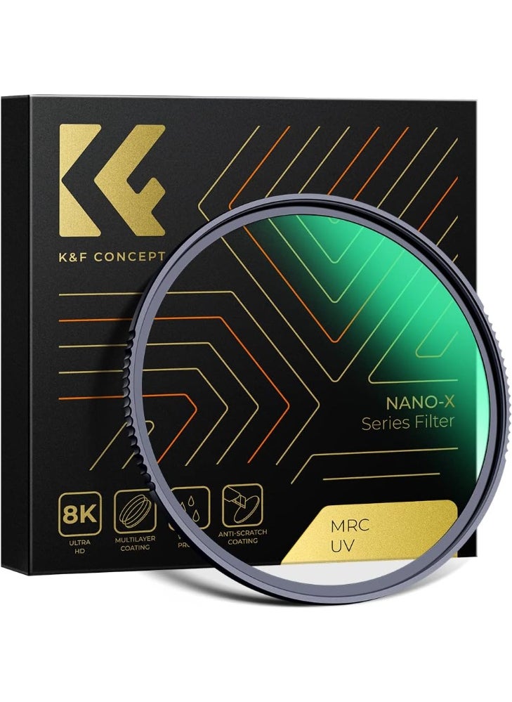 K&F Concept 77mm MC UV Protection Filter with 28 Multi-Layer Coatings HD/Hydrophobic/Scratch Resistant Ultra-Slim UV Filter for 77mm Camera Lens  - Image 1