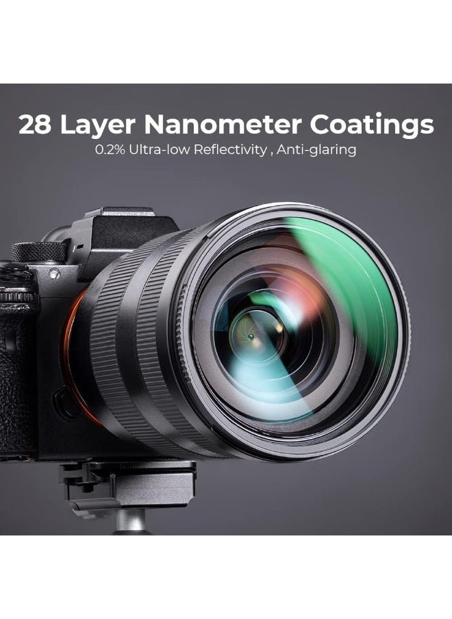 K&F Concept 77mm MC UV Protection Filter with 28 Multi-Layer Coatings HD/Hydrophobic/Scratch Resistant Ultra-Slim UV Filter for 77mm Camera Lens  - Image 4