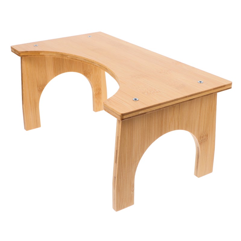 Wood Toilet Stool Squat Bathroom Poop Stool Potty Squatting Stool Toilet Squat Step Stool Bathroom Pooping Stools for Kids Adults - Image 4
