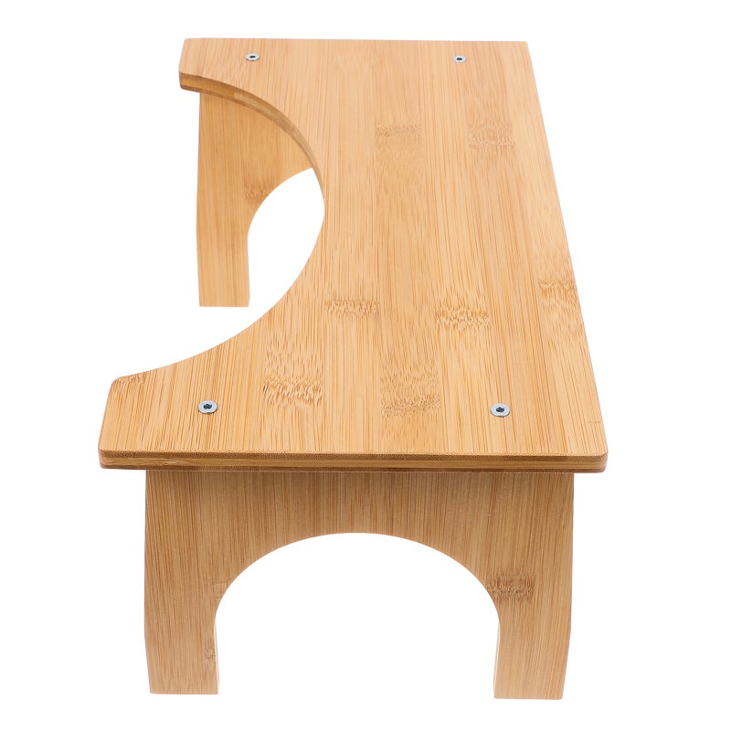 Wood Toilet Stool Squat Bathroom Poop Stool Potty Squatting Stool Toilet Squat Step Stool Bathroom Pooping Stools for Kids Adults - Image 5