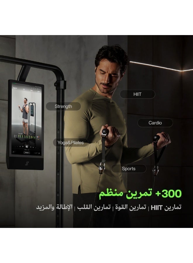 سبيديانس جيم مونستر 2، جهاز اللياقة الذكية المنزلي، جهاز تمارين منزلي معزز بالذكاء الاصطناعي، جهاز سميث متعدد الوظائف، معدات تدريب القوة للجسم بالكامل، محطة تمارين شاملة، وركس بلس - Image 3