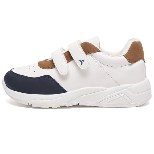 AVANT Kid's Velox Sneaker Shoes- Soft Cushioned Insole, Lightweight, Durable, Comfortable, Trendy, Casual Footwear (AVKSH005CL01SIZE3_UK3_Tan/Navy) - Image 5