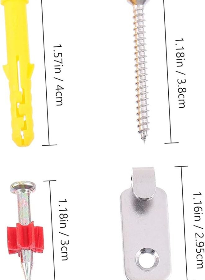 Tehaux 4 مجموعات من مجموعة خطاف إطار الصورة مع أدوات التثبيت لتعليق الصور والجداريات الفنية بسهولة - Image 3
