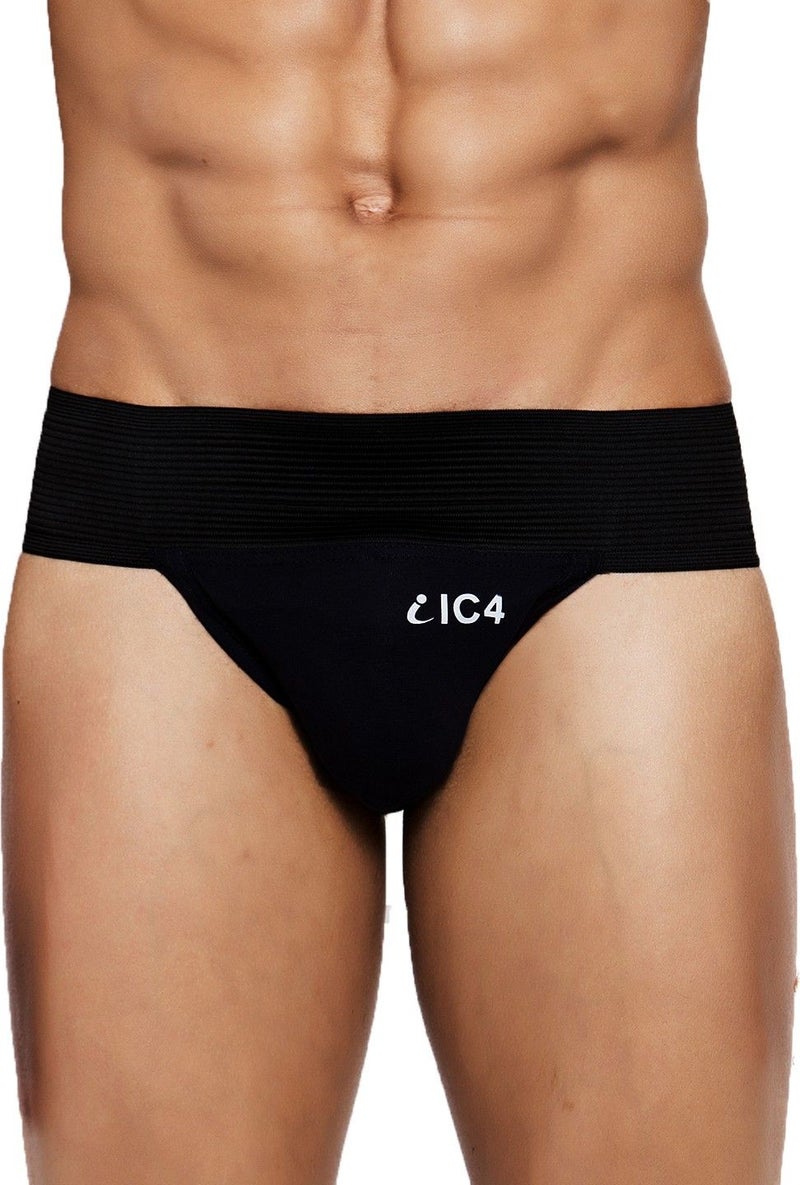 IC4 Store Men's Gym Supporter Combo Pack of 2 - Black and Charcoal - Image 2