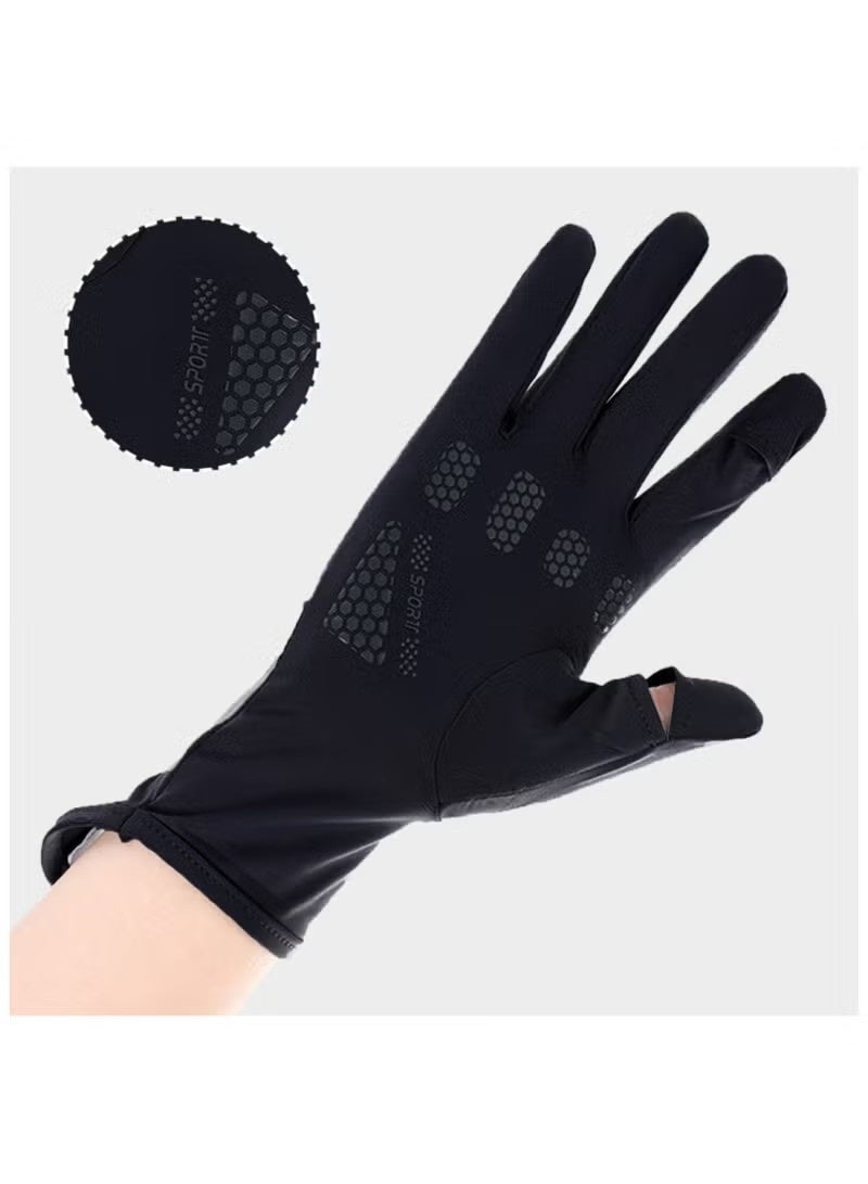 Women UV Sun Protection Gloves, Full Finger Touchscreen Non Slip Gloves Breathable Summer Outdoor Gloves - Image 4