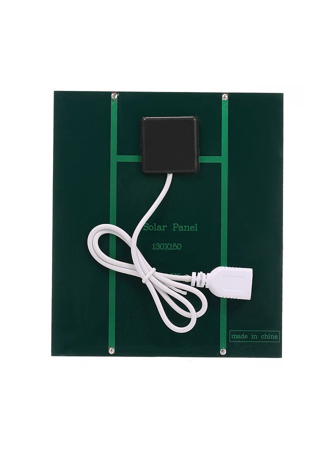 2.5W/5V/3.7V Portable Solar Charger With USB Port Compact Solar Panel Phone Charger For Camping Hiking Travel