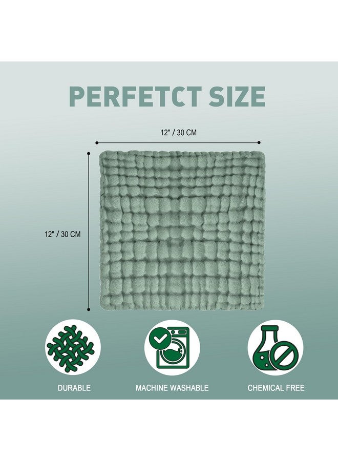 Cuddle Campus Baby Washcloths 6 Packs, Muslin Washcloths Baby,Cotton Burp Cloths, Extra Absorbent and Soft Wash Clothes for Newborns, 12x12 Inches - Image 3