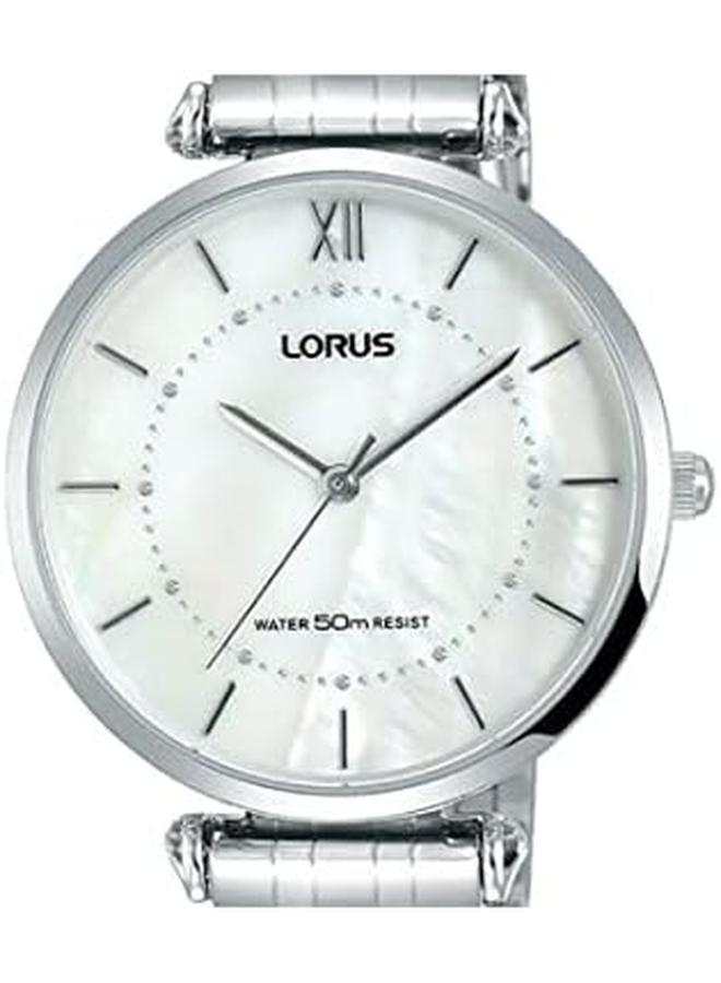 لوراس ساعة كوارتز تناظرية للنساء مع سوار من الفولاذ المقاوم للصدأ Rg297Mx9 - Image 3