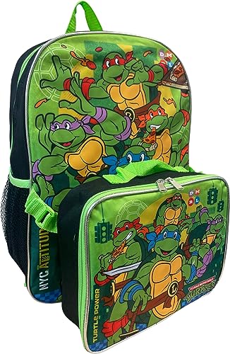 Ruz Group Kid's Licensed 16 Inch Backpack With Removable Lunch Box Set (Ninja Turtles) - Image 2