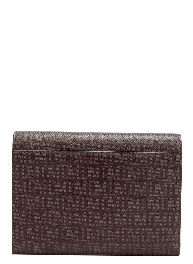 Da Milano Premium Leather Wallet for Women | Multi Compartment Travel Wallet - Brown (10127C) - Image 3