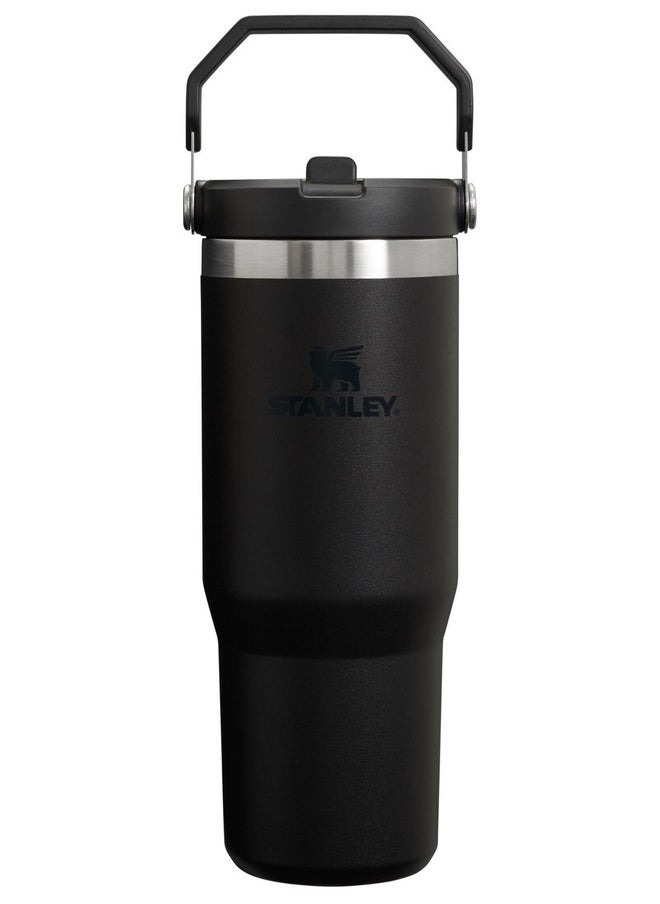 Stanley - Stanley IceFlow Stainless Steel Tumbler - Vacuum Insulated Water Bottle for Home, Office or Car Reusable Cup with Straw Leak Resistant Flip Cold for 12 Hours or Iced for 2 Days, Black 2.0, 30oz - Image 1