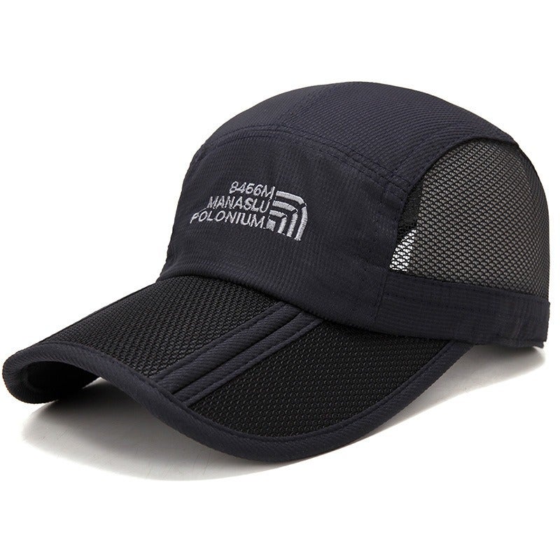 Unisex Quick-Dry Folding Baseball Cap Summer Sun Hat Army Green  - Image 5