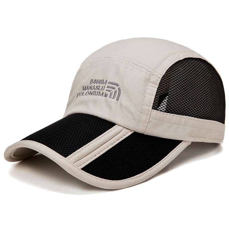 Unisex Quick-Dry Folding Baseball Cap Summer Sun Hat Army Green  - Image 3
