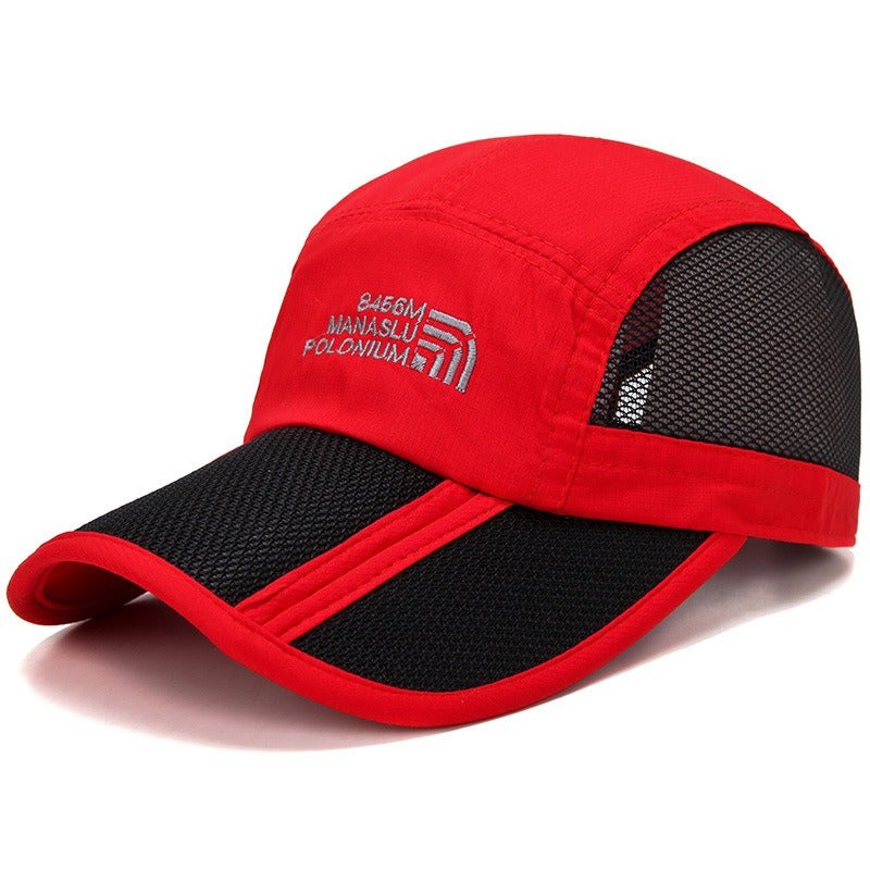 Unisex Quick-Dry Folding Baseball Cap Summer Sun Hat Army Green  - Image 2
