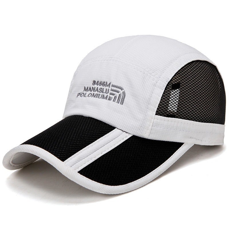 Unisex Quick-Dry Folding Baseball Cap Summer Sun Hat Army Green  - Image 4