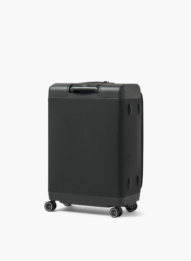 Wave Textured Softcase Luggage Trolley With Retractable Handle - 24 Inches Check-In Bag - Image 3