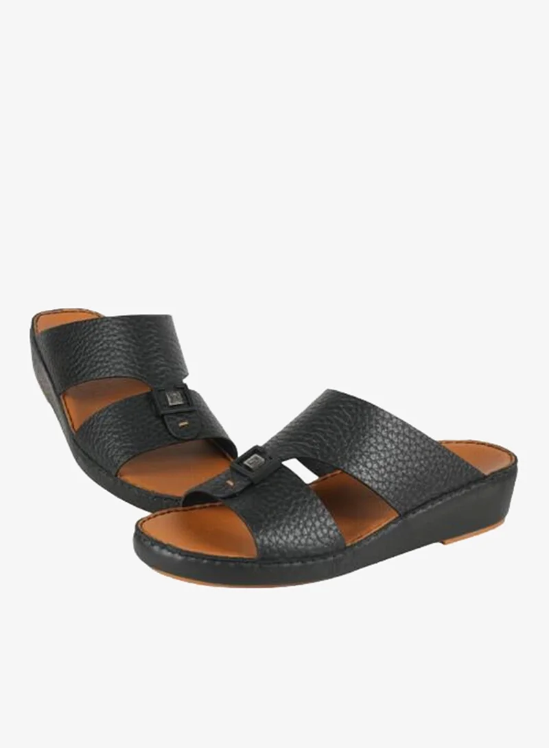 بارجيل أونو 008-3897 Barjeel Uno Mens Arabic Sandals BSP1-63 Black