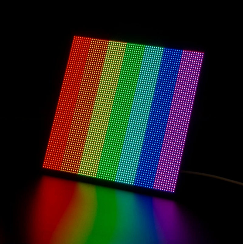 xicoolee لوحة عرض LED مصفوفة RGB 64x64، مسافة 3 مم، 4096 LED RGB، سطوع ودقة عالية، متوافقة مع Raspberry Pi وESP32 وArduino - Image 2